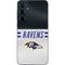 NFL Baltimore Ravens White Striped Galaxy A35 5G Skin